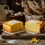 Cornbread made with buttermilk and milk displayed together