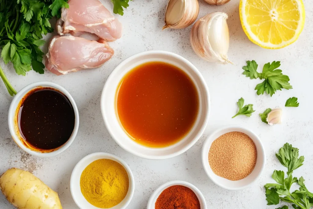 Bowl of dipping sauce for Chicken on the Barbie.