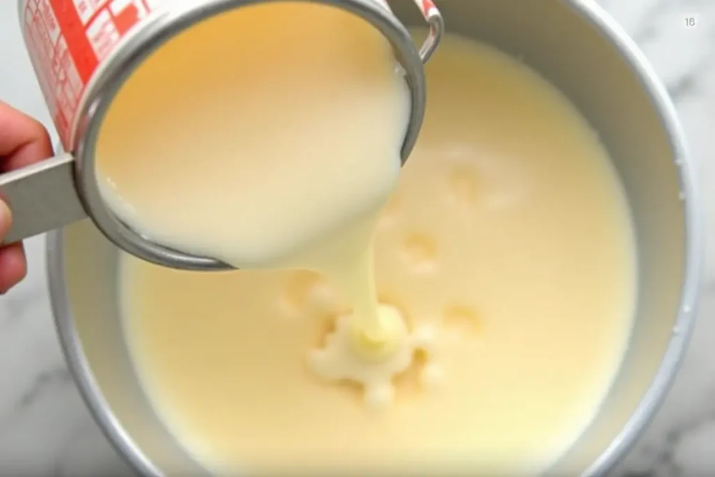 Adding too much liquid to instant pudding, affecting the texture.