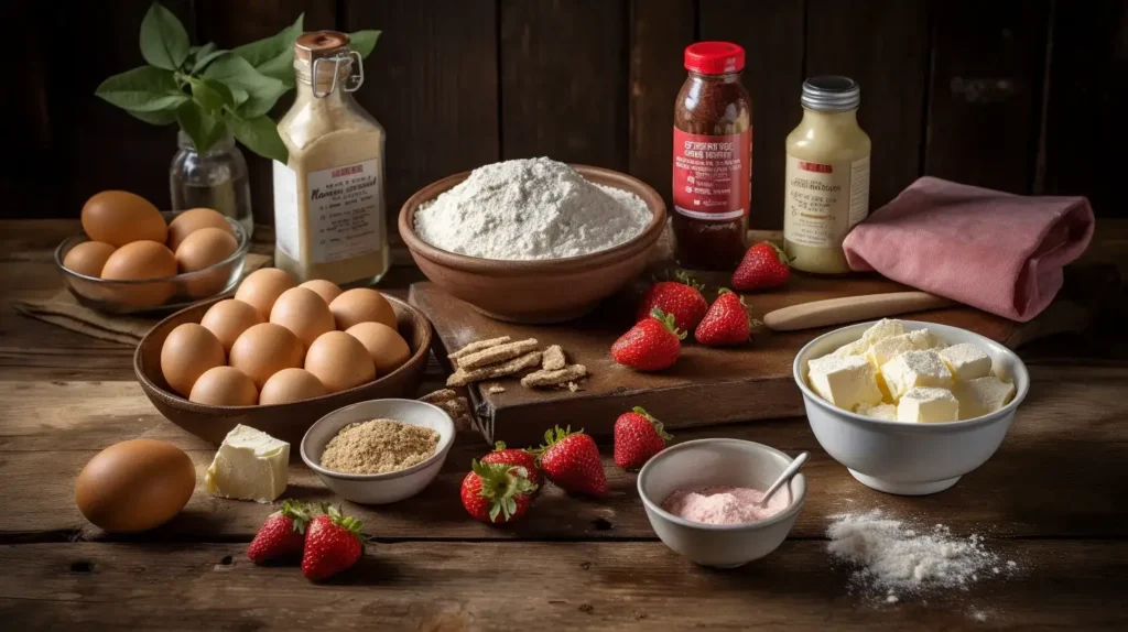 Ingredients For Strawberry Cheesecake Cookies