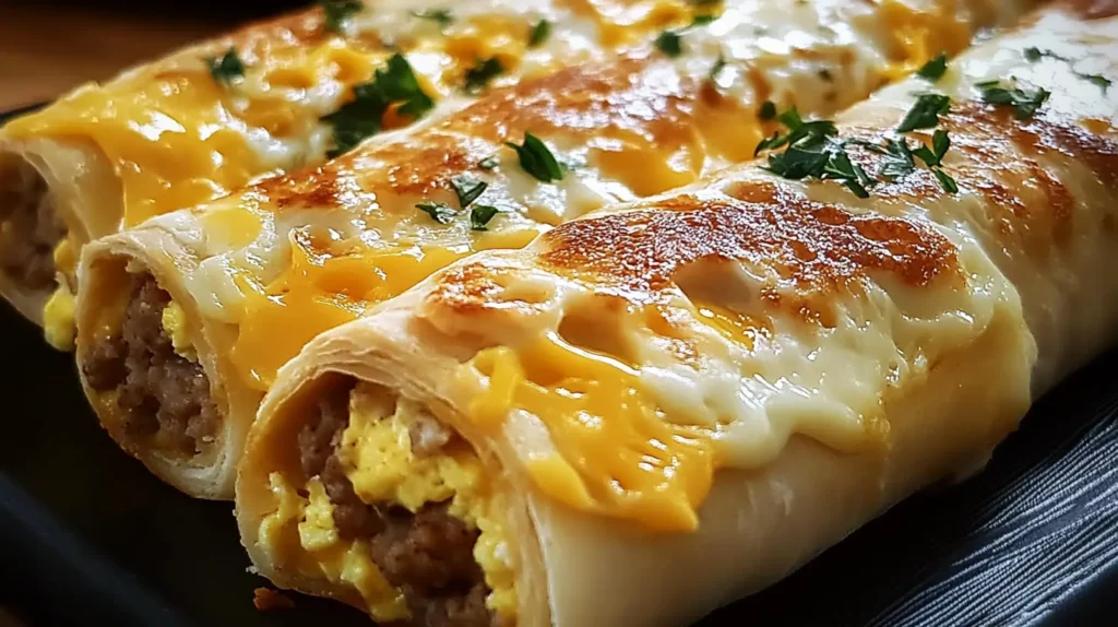 Serve Sausage Egg and Cheese Breakfast Roll