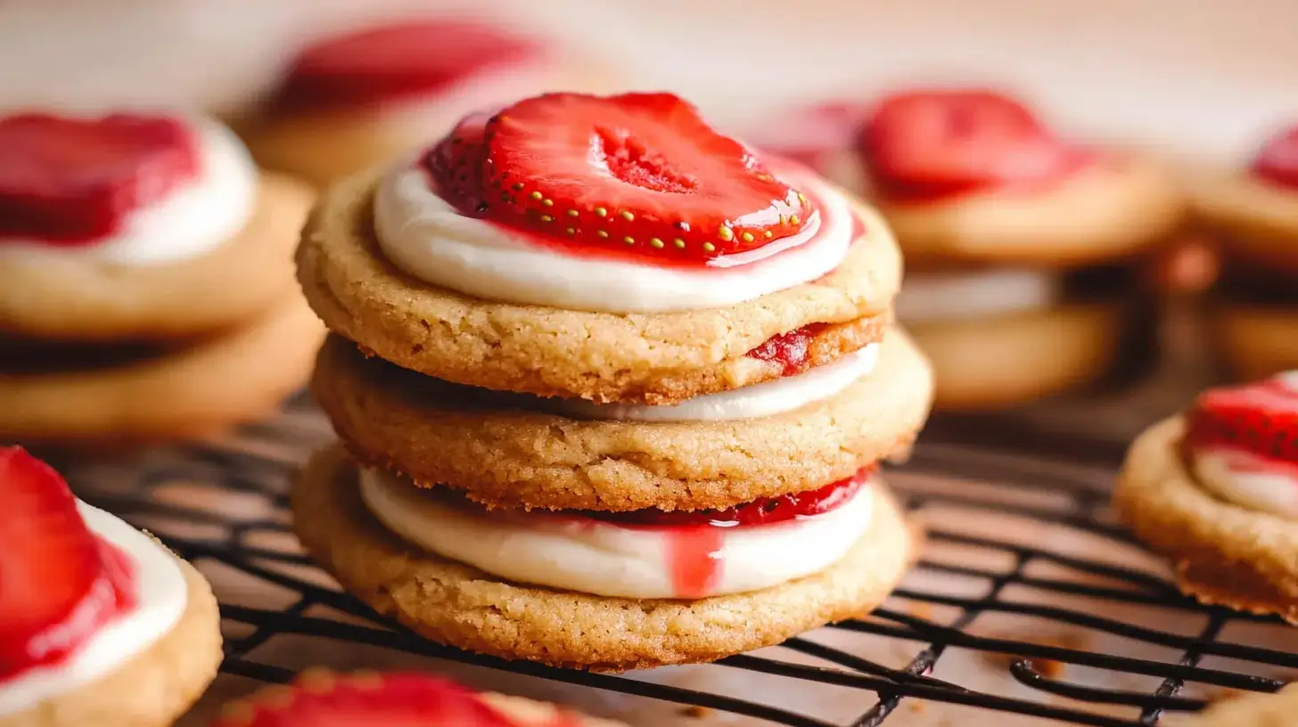 Strawberry Cheesecake Cookies