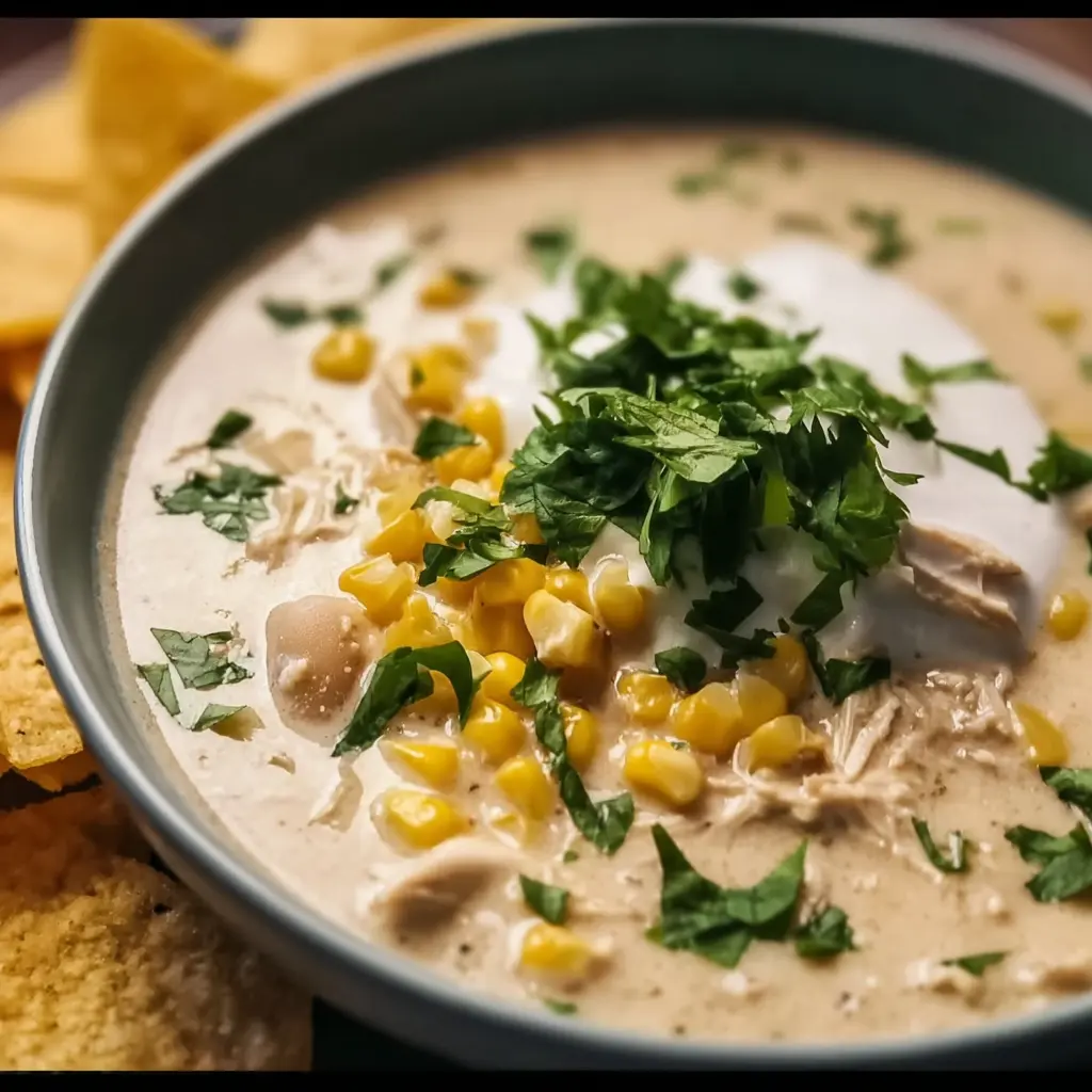 Creamy Crockpot White Chicken Chili Recipe